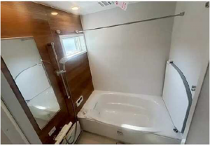 広島市西区井口台、新築一戸建ての風呂画像です