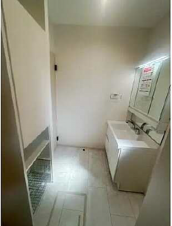 広島市西区井口台、新築一戸建ての洗面画像です