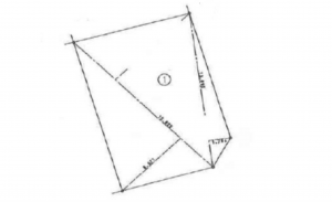 広島市西区庚午南、土地の間取り画像です