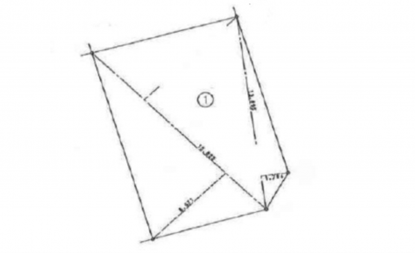 広島市西区庚午南、土地の間取り画像です