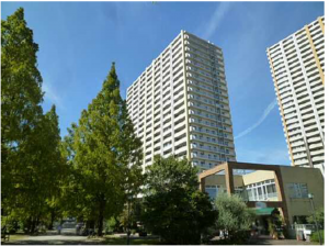 広島市中区東千田町、マンションの外観画像です