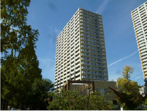 広島市中区東千田町、マンションの外観画像です