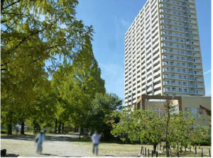 広島市中区東千田町、マンションの外観画像です