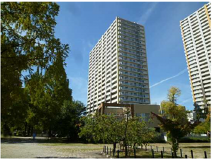 広島市中区東千田町、マンションの外観画像です