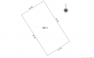 広島市東区牛田本町、土地の間取り画像です