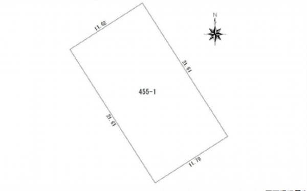 広島市東区牛田本町、土地の間取り画像です