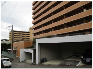 広島市西区古江上、マンションの外観画像です