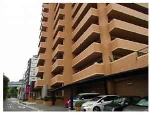 広島市西区古江上、マンションの外観画像です