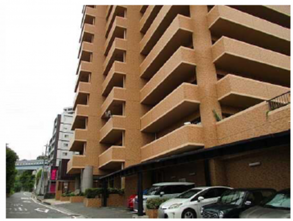 広島市西区古江上、マンションの外観画像です