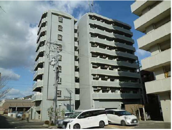 広島市西区三篠町、マンションの外観画像です