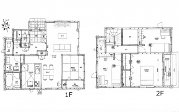 呉市広大新開、新築一戸建ての間取り画像です
