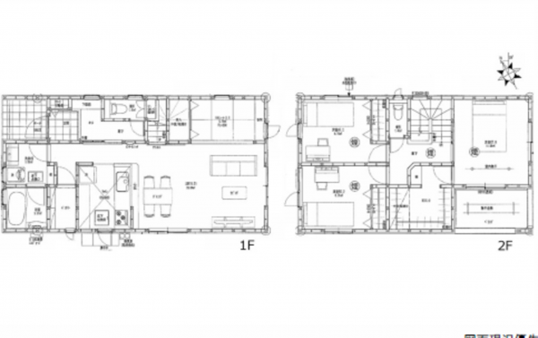 広島市東区温品、新築一戸建ての間取り画像です