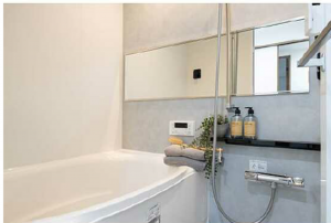 広島市中区江波南、マンションの風呂画像です