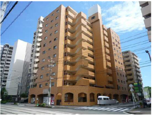 広島市南区宇品海岸、マンションの外観画像です