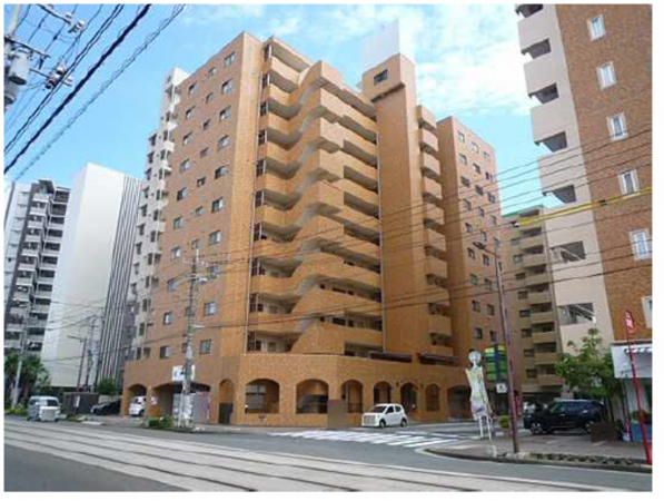 広島市南区宇品海岸、マンションの外観画像です