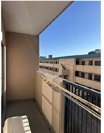 広島市西区古江上、マンションのバルコニー画像です