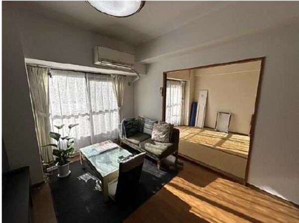 広島市西区古江上、マンションの居間画像です