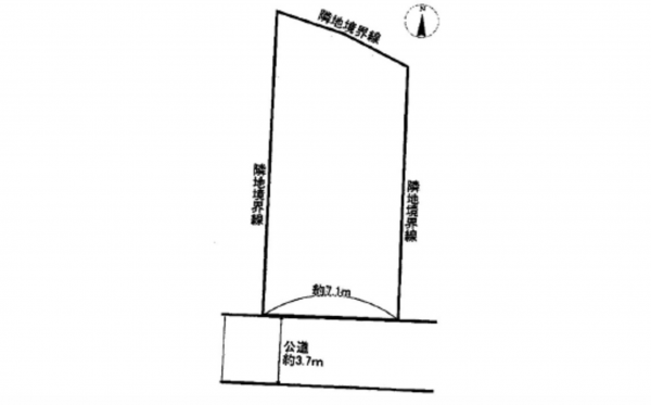 広島市東区戸坂山根、土地の間取り画像です