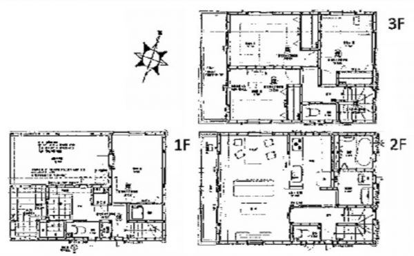 広島市南区東雲、中古一戸建ての間取り画像です