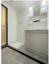 広島市中区土橋町、マンションの洗面画像です