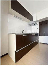 広島市中区土橋町、マンションのキッチン画像です