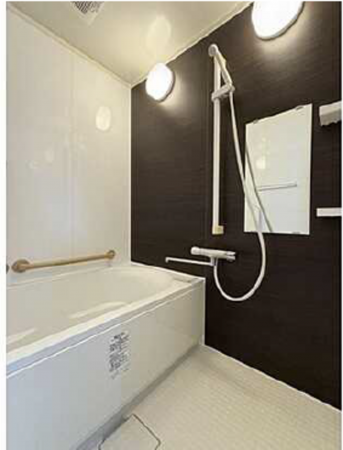 広島市中区土橋町、マンションの風呂画像です