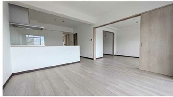 広島市東区牛田東、マンションの居間画像です