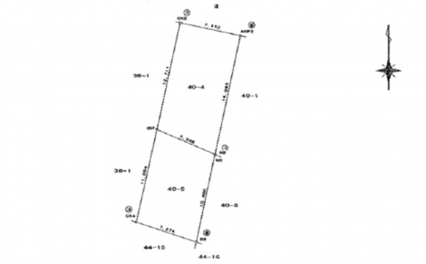 広島市南区大州、土地の間取り画像です