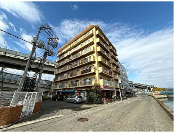 広島市南区大州、マンションの外観画像です