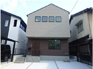 広島市南区北大河町、新築一戸建ての外観画像です