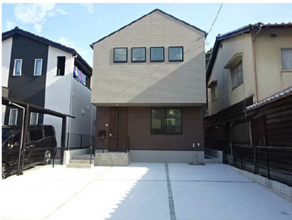 広島市南区北大河町、新築一戸建ての外観画像です