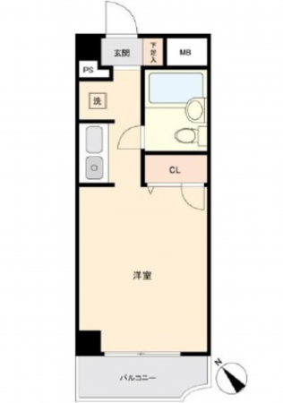 広島市中区光南、収益物件/マンションの間取り画像です