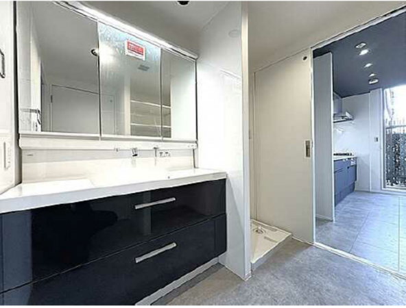 広島市西区古江新町、マンションの洗面画像です