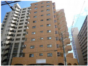 広島市南区宇品海岸、マンションの外観画像です