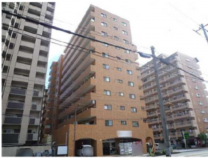 広島市南区宇品海岸、マンションの外観画像です