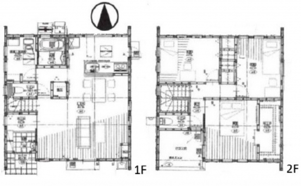 広島市東区福田、中古一戸建ての間取り画像です
