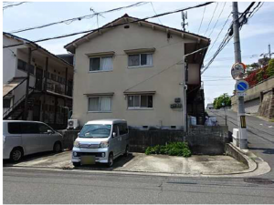 広島市南区本浦町、収益物件/アパートの外観画像です