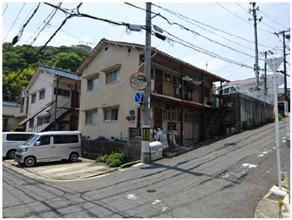 広島市南区本浦町、収益物件/アパートの外観画像です