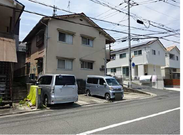 広島市南区本浦町、収益物件/アパートの外観画像です