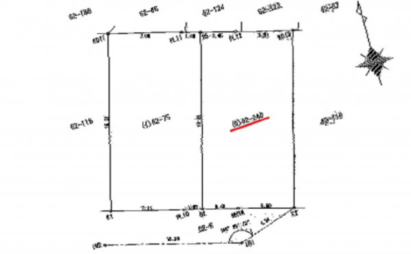 広島市東区上温品、土地の間取り画像です