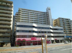 広島市中区猫屋町、マンションの外観画像です