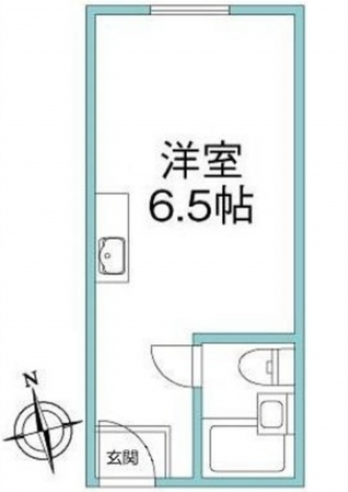 広島市中区十日市町、マンションの間取り画像です