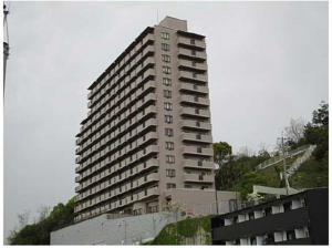 広島市西区三滝本町、マンションの外観画像です