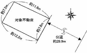 広島市中区舟入本町、土地の間取り画像です