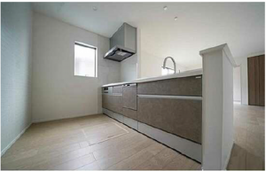 呉市焼山宮ヶ迫、新築一戸建てのキッチン画像です