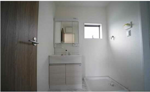 呉市焼山宮ヶ迫、新築一戸建ての洗面画像です