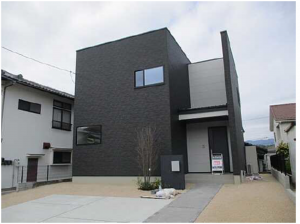 広島市西区山田新町、新築一戸建ての外観画像です