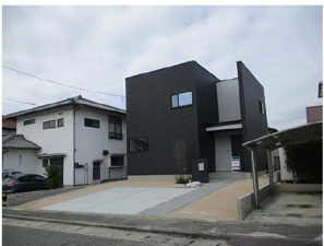 広島市西区山田新町、新築一戸建ての外観画像です