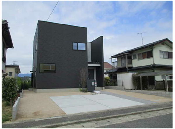 広島市西区山田新町、新築一戸建ての外観画像です