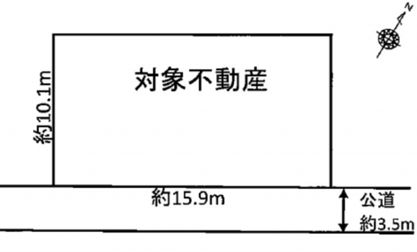 広島市南区東霞町、土地の間取り画像です
